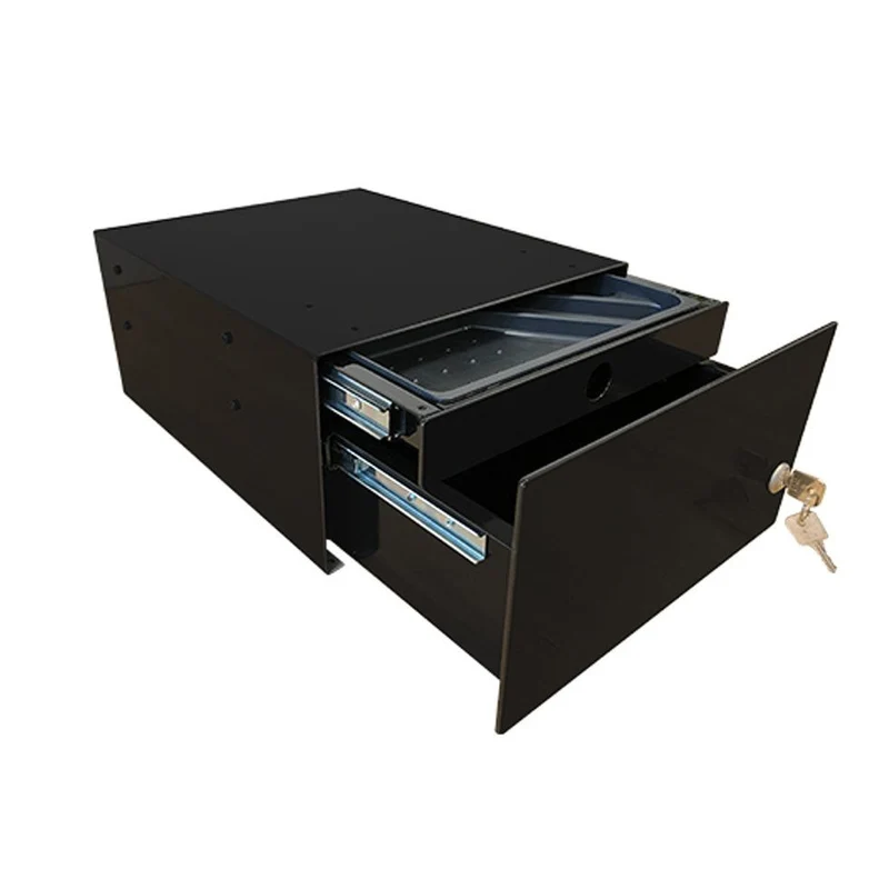 Unterbauschublade Schreibtisch Schublade Duo - zwei Auszüge - B 27,9 x 35,3 x H 16,2 cm