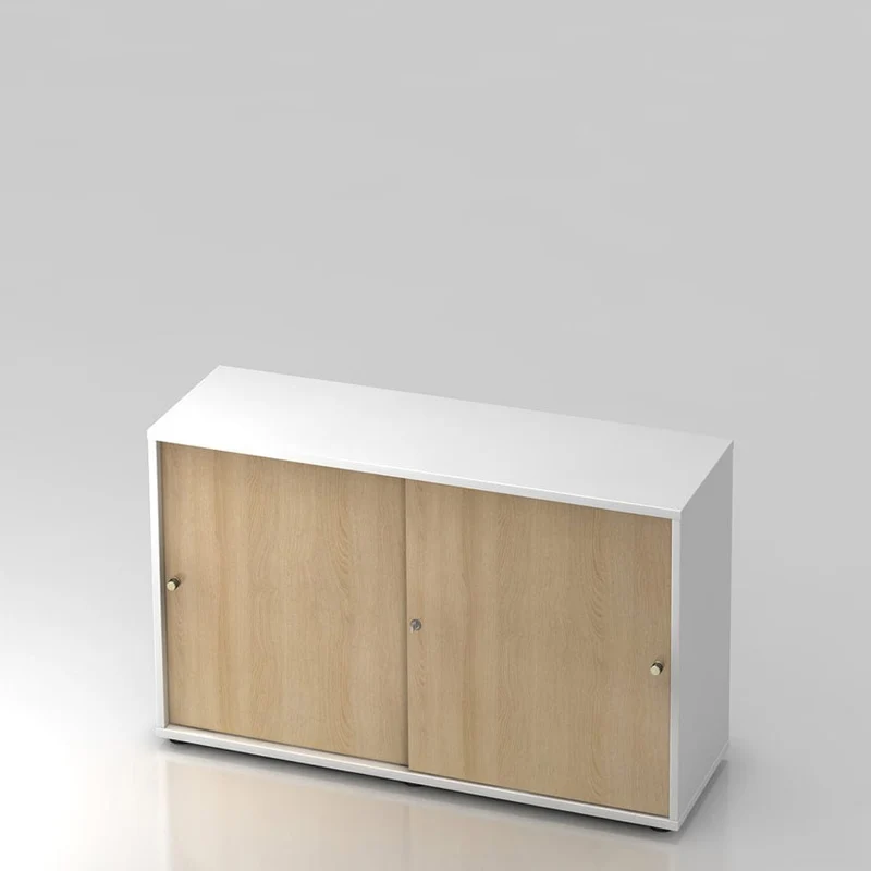 Schiebetürenschrank PLUS - Büromöbel Plus - 2 Ordnerhöhen 120cm breit
