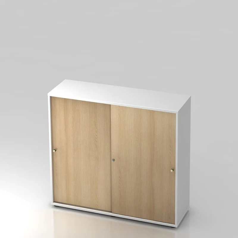 Schiebetürenschrank PLUS - Büromöbel Plus - 3 Ordnerhöhen 120cm breit