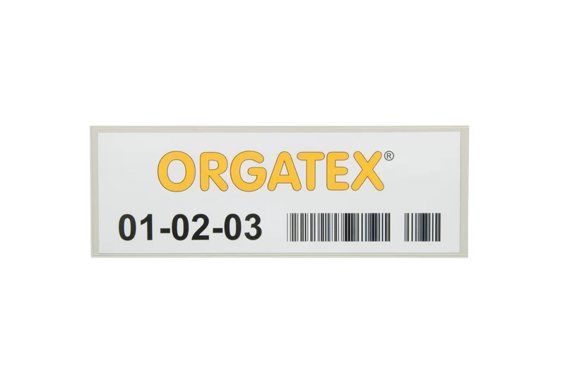 KAN-Label Etikettenhülle / Kanban-Hülle 1/3 DIN A4, Hellgrau, 50 St. / Pack.