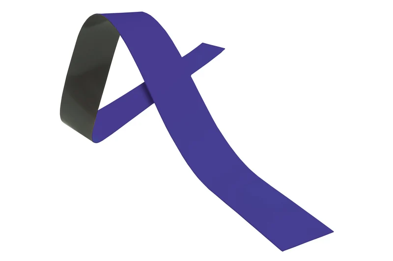 Lager-Schild Band, magnetisch 75 x 600mm, Hellblau, 10 St. / Pack.