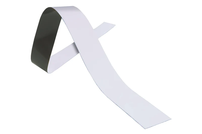 Lager-Schild Band, magnetisch 70 x 600mm, Weiß, 10 St. / Pack.