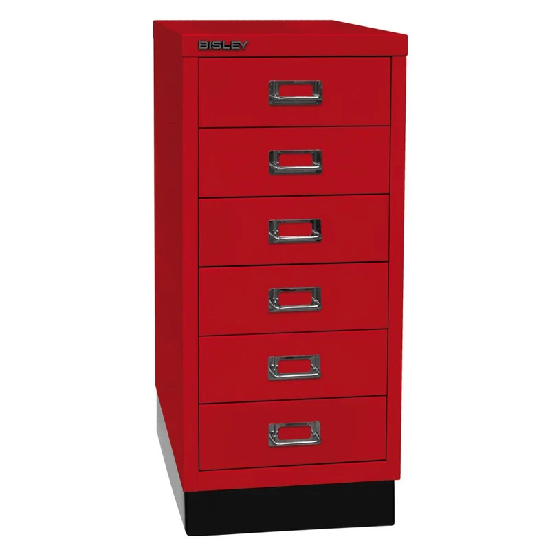 Bisley MultiDrawer™ L296S - 6 Schubladen und Sockel - Gesamthöhe 670 mm - DIN A4 - alle Farben jetzt auf Rechnung bestellen