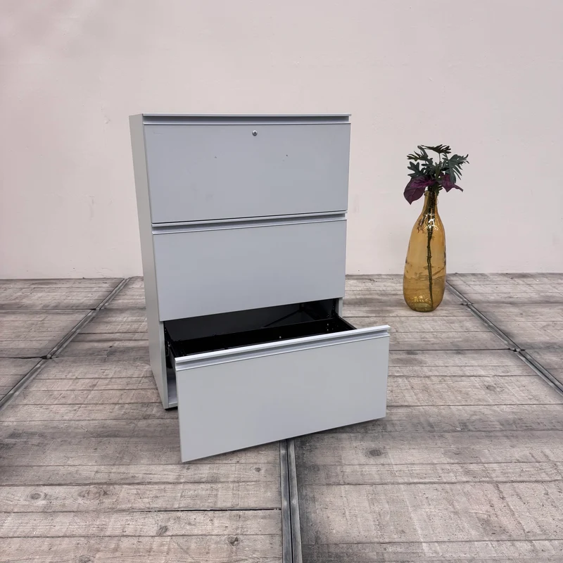 Hängeregisterschrank grau 90cm Büro Schrank Aktenschrank Gebraucht