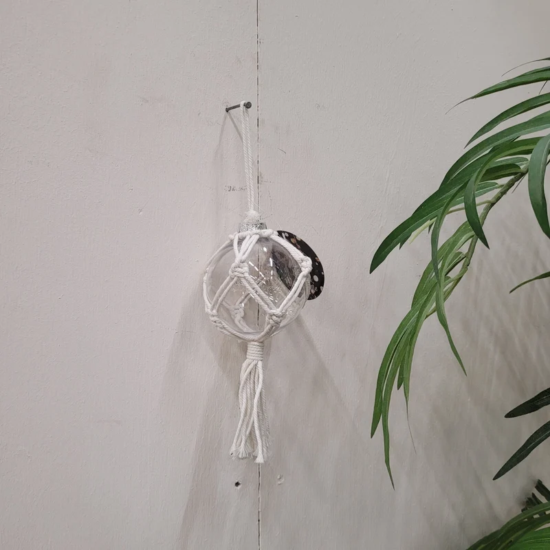 Makramee Anhänger Glas Boho Dekoration