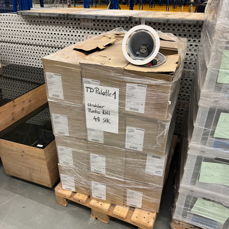 Set Konvolut Ansorg Strahler Punta RHI Ladenbauleuchte Lampe Objektstrahler