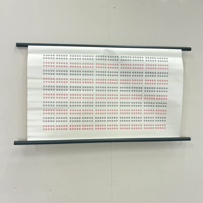 Vintage Lehrtafel – Punktemuster-Tabelle – Mathematik Lehrtafel Rollbild Wanddeko