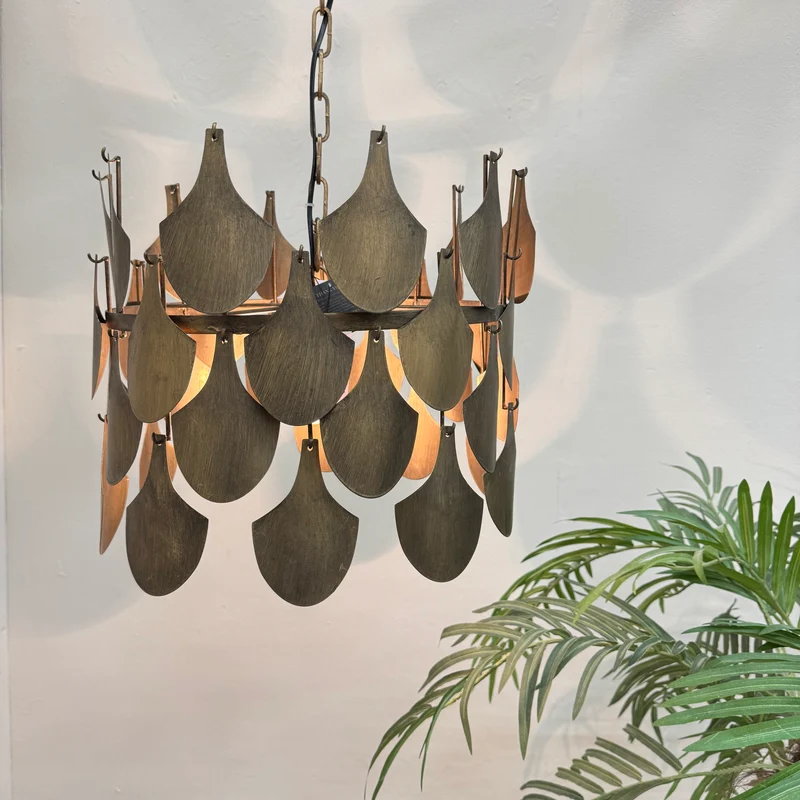 PTMD Linnes Hängeleuchte Bronze Deckenlampe Lampe