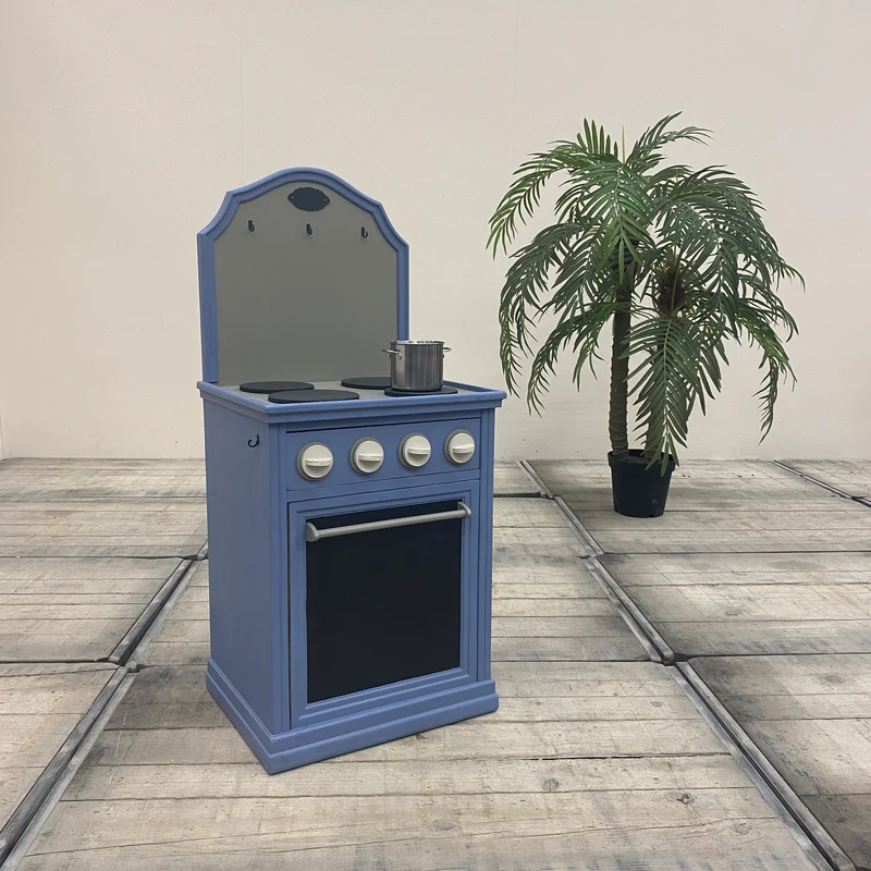 Thomas Klotz Kinderküche Spielküche blau Holz Upcycled
