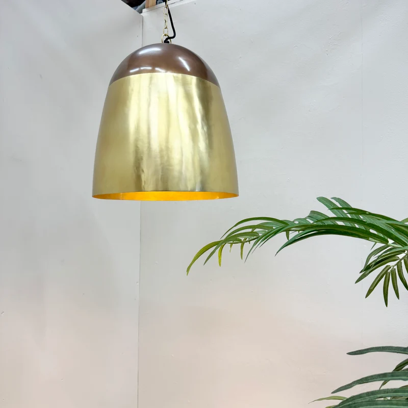 PTMD Mervin Lampe Golden Metall Pendelleuchte Deckenlampe