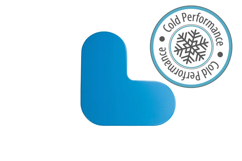 LongLife Rounded CP - Bodenmarkierung L-Winkel, selbstklebend 90mm, Hellblau, 50 St. / Pack.