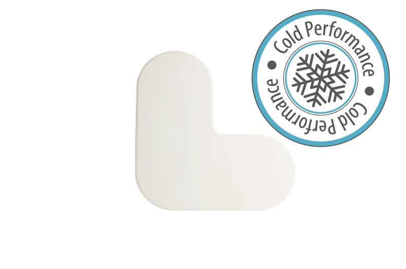 LongLife Rounded CP - Bodenmarkierung L-Winkel, selbstklebend 90mm, Weiß, 50 St. / Pack.