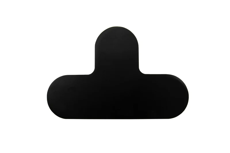 LongLife Rounded - Bodenmarkierung T-Stück, selbstklebend 90mm, Schwarz, 50 St. / Pack.