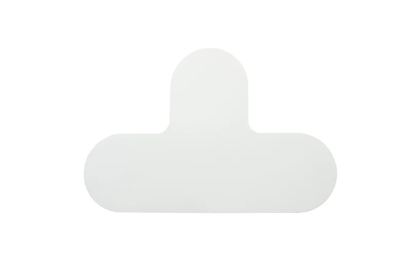 LongLife Rounded - Bodenmarkierung T-Stück, selbstklebend 90mm, Weiß, 50 St. / Pack.