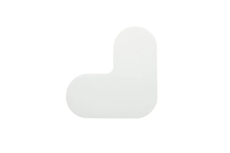 LongLife Rounded - Bodenmarkierung L-Winkel, selbstklebend 90mm, Weiß, 50 St. / Pack.