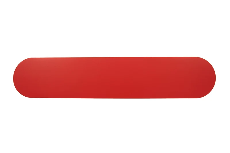 LongLife Rounded - Bodenmarkierung Längsmarkierung, selbstklebend 90 x 450mm, Rot, 50 St. / Pack.