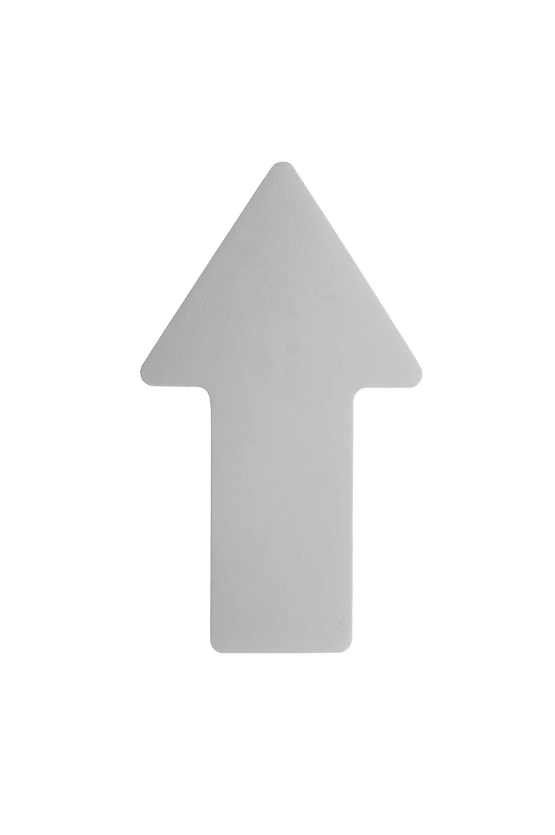 LongLife - Bodenmarkierung Pfeil, selbstklebend 100 x 175mm, Hellgrau, 50 St. / Pack.