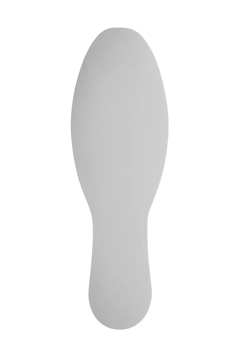 LongLife - Bodenmarkierung Fuß, selbstklebend 280 x 90mm, Hellgrau, 50 St. / Pack.