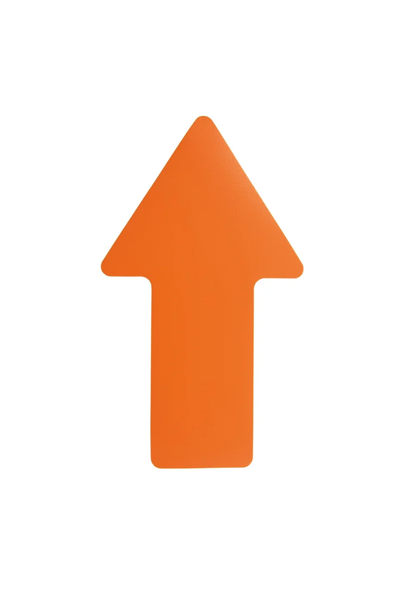 LongLife - Bodenmarkierung Pfeil, selbstklebend 100 x 175mm, Orange, 50 St. / Pack.