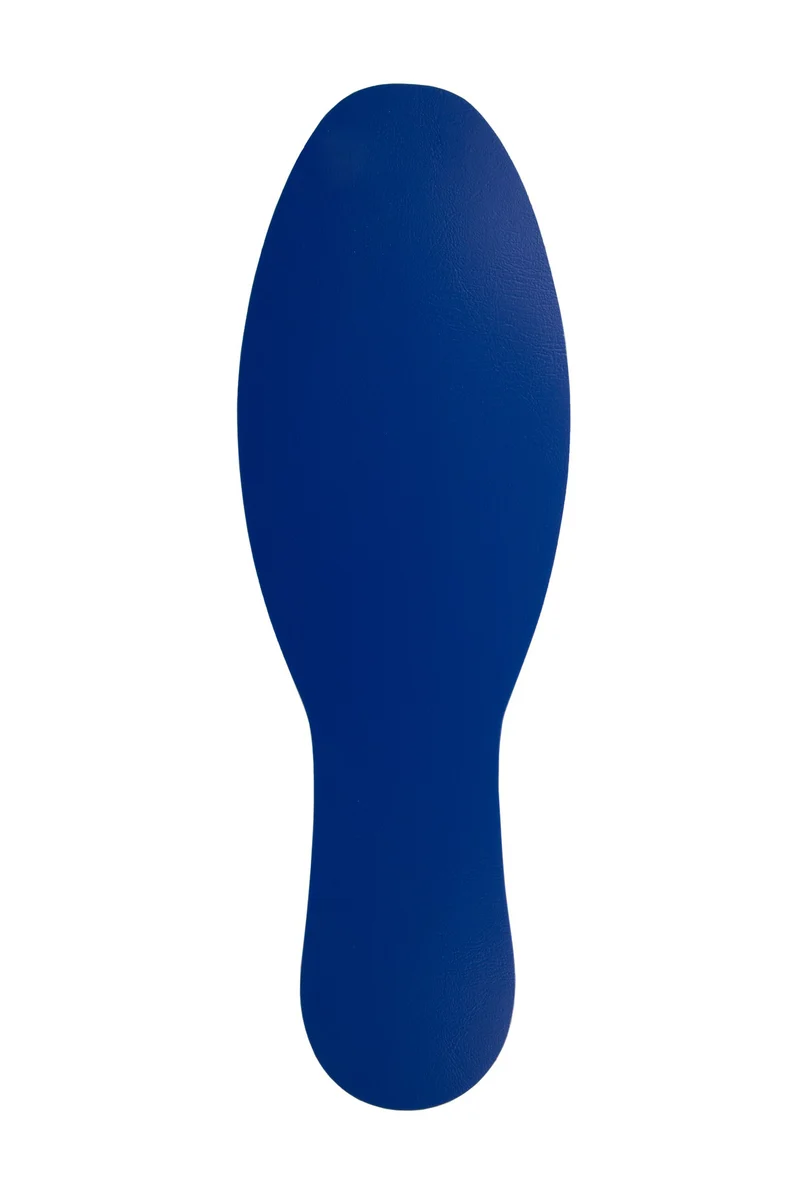 LongLife - Bodenmarkierung Fuß, selbstklebend 280 x 90mm, Dunkelblau, 50 St. / Pack.