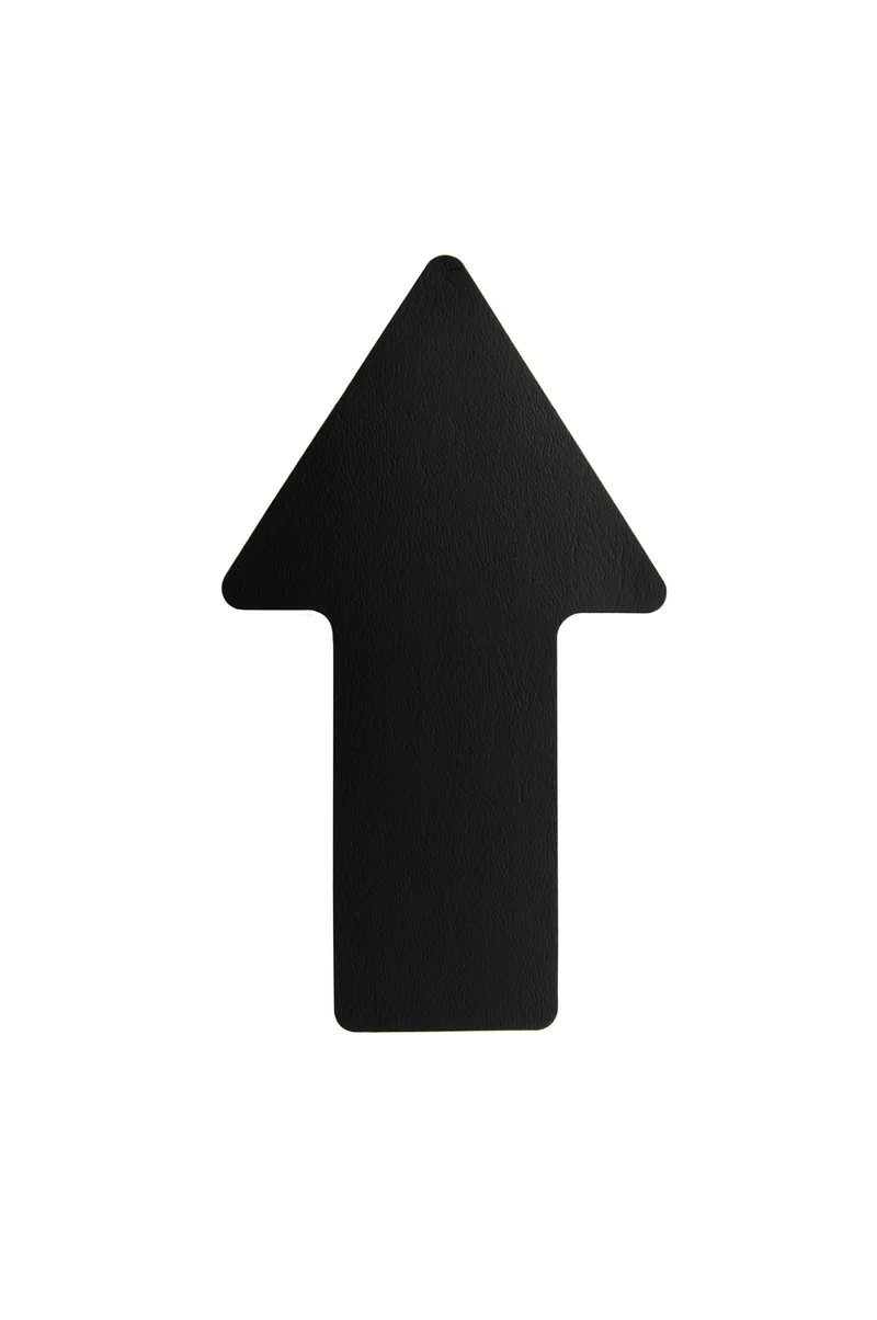 LongLife - Bodenmarkierung Pfeil, selbstklebend 100 x 175mm, Schwarz, 50 St. / Pack.