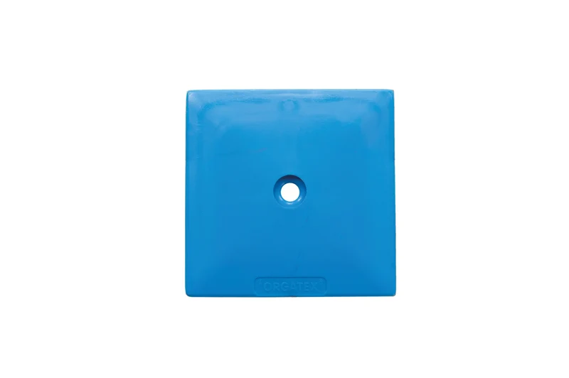 LongLife Modul - Bodenmarkierung Quadrat, selbstklebend, zum Verschrauben 75 x 75mm, Hellblau, 50 St. / Pack.