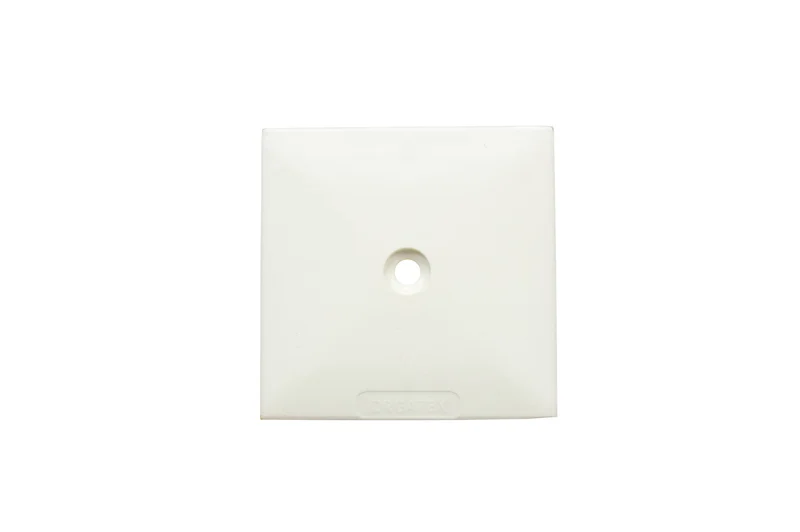 LongLife Modul - Bodenmarkierung Quadrat, selbstklebend, zum Verschrauben 75 x 75mm, Weiß, 50 St. / Pack.