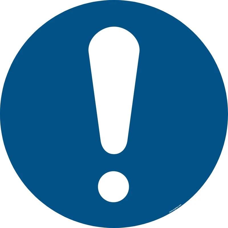 LongLife Schild - Bodenmarkierung Bodenkennzeichnungsschild, selbstklebend 600mm (Ø), Allgemeines Gebotszeichen