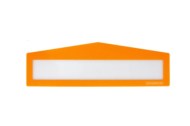 LongLife Klarsicht - Bodenmarkierung Bodenfenster - Pfeil, selbstklebend, Orange, 10 St. / Pack.