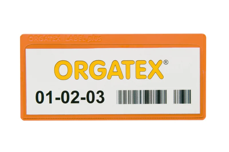 LabelPlus Etikettenträger, Magnetstreifen 80 x 160mm, Orange, 1 Magnetstreifen, 50 St. / Pack.