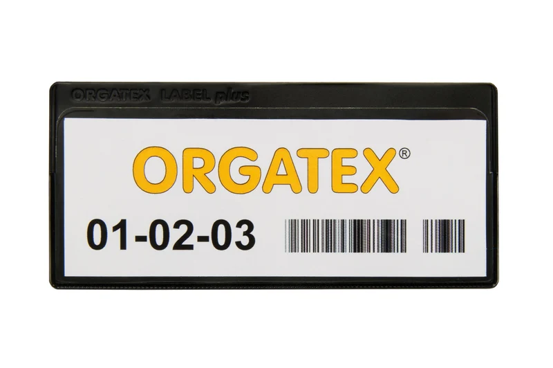 LabelPlus Etikettenträger, Magnetstreifen 80 x 160mm, Schwarz, 1 Magnetstreifen, 50 St. / Pack.