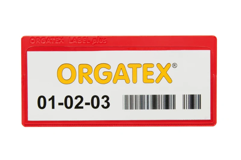 LabelPlus Etikettenträger, Magnetstreifen 80 x 160mm, Rot, 1 Magnetstreifen, 50 St. / Pack.