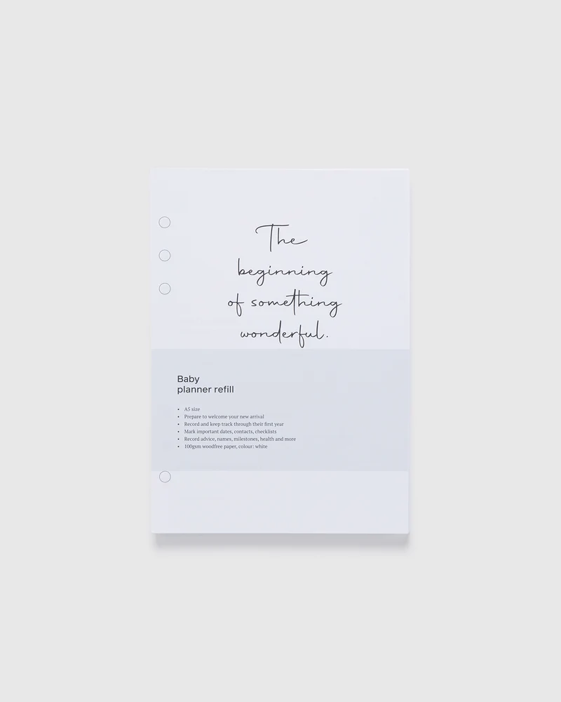 Planner Refill Baby A5