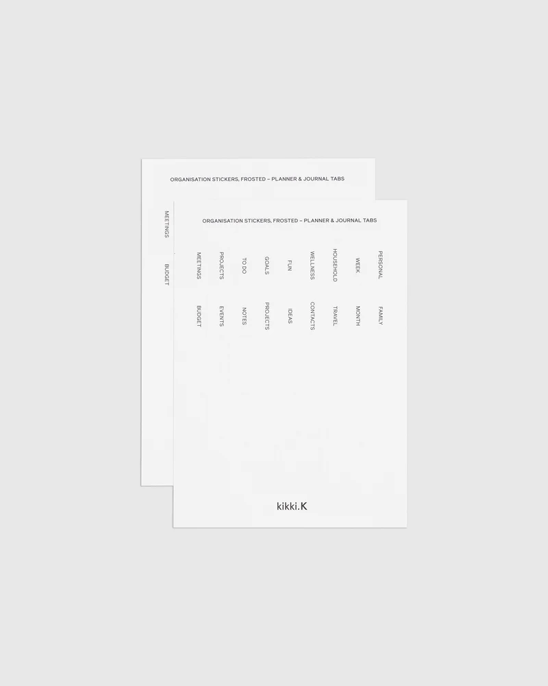 Organisation Stickers Planner & Journal Tabs 2Pk