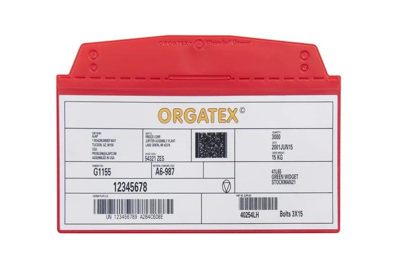 Sichttasche Beleghalter, selbstklebend, 1/3 DIN A4, Rot, 10 St. / Pack.