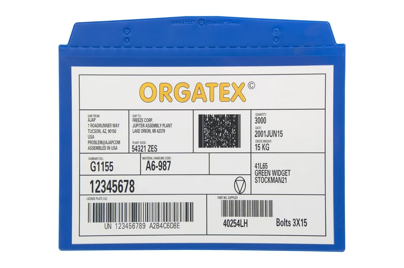 Sichttasche Beleghalter, magnetisch, DIN A4 quer, Blau, 10 St. / Pack.