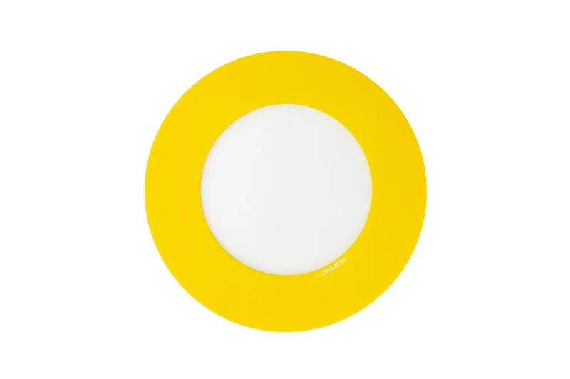 LongLife Klarsicht - Bodenmarkierung Bodenfenster - Kreis, selbstklebend 210mm (Ø), Gelb, 10 St. / Pack.