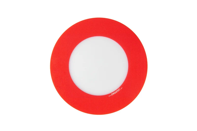 LongLife Klarsicht - Bodenmarkierung Bodenfenster - Kreis, selbstklebend 210mm (Ø), Rot, 10 St. / Pack.