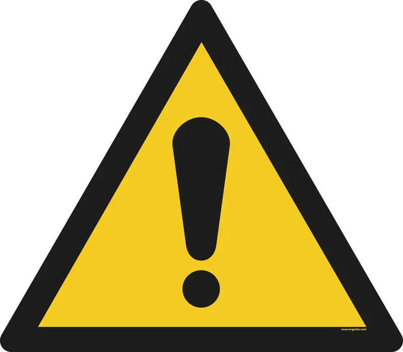 LongLife Schild - Bodenmarkierung Bodenkennzeichnungsschild, selbstklebend 600mm (Ø), Allgemeines Warnzeichen