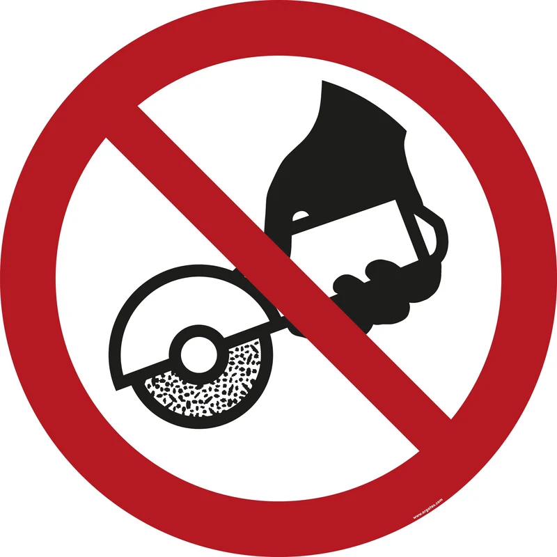 LongLife Schild - Bodenmarkierung Bodenkennzeichnungsschild, selbstklebend 600mm (Ø), Freihand- und handgeführtes Schleifen unzulässig