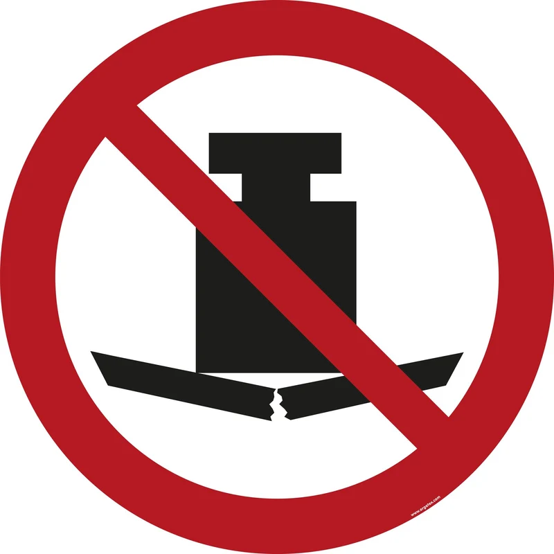 LongLife Schild - Bodenmarkierung Bodenkennzeichnungsschild, selbstklebend 600mm (Ø), Keine schwere Last