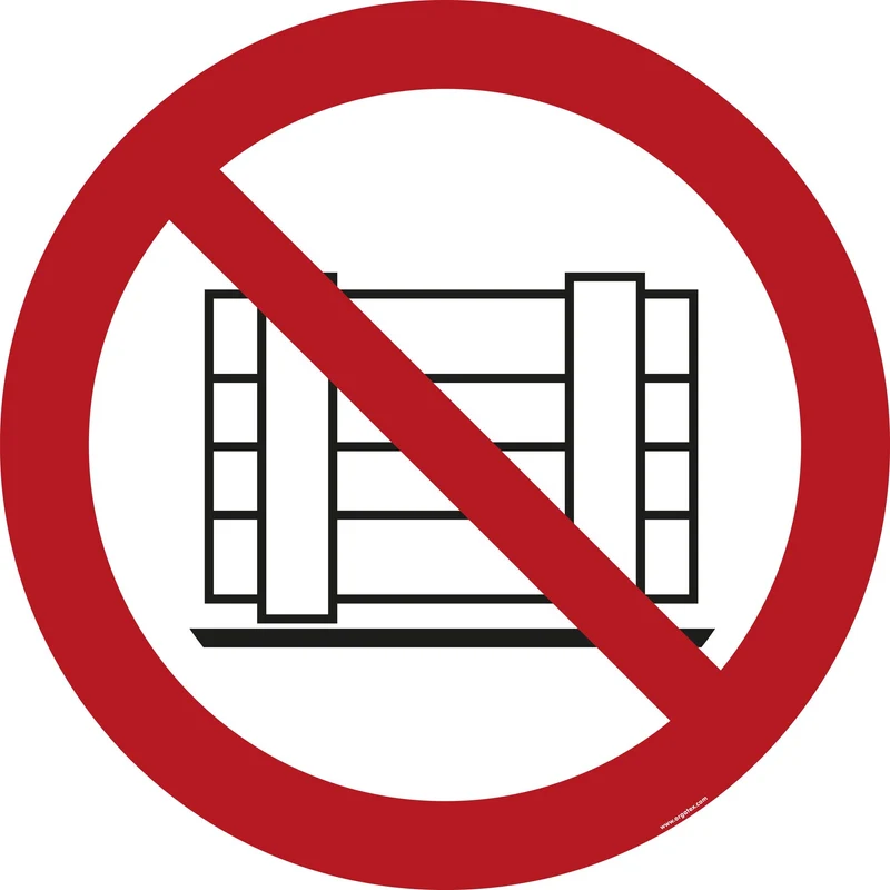 LongLife Schild - Bodenmarkierung Bodenkennzeichnungsschild, selbstklebend 600mm (Ø), Abstellen oder Lagern verboten