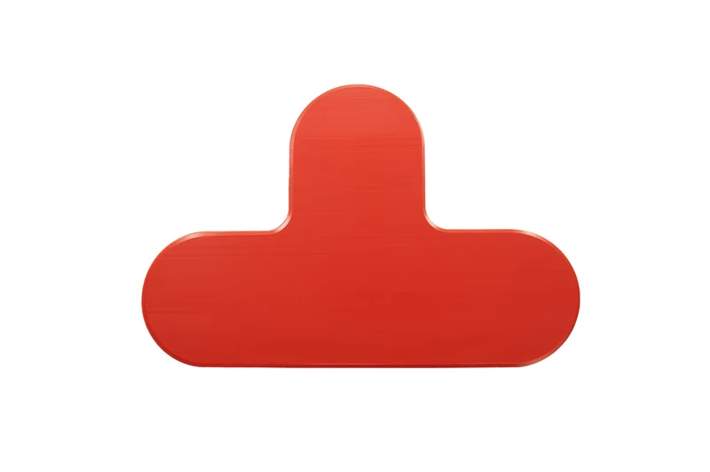 LongLife Rounded HD - Bodenmarkierung T-Stück, selbstklebend 90mm, Rot, 20 St. / Pack.