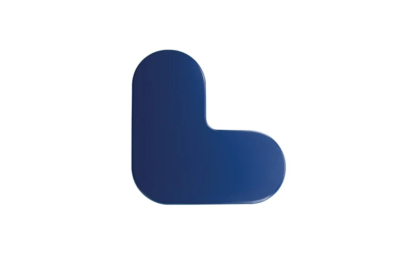 LongLife Rounded HD - Bodenmarkierung L-Winkel, selbstklebend 90mm, Dunkelblau, 20 St. / Pack.