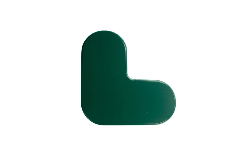 LongLife Rounded HD - Bodenmarkierung L-Winkel, selbstklebend 90mm, Grün, 20 St. / Pack.
