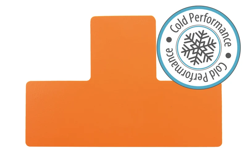LongLife CP - Bodenmarkierung T-Stück, selbstklebend 75mm, Orange, 50 St. / Pack.