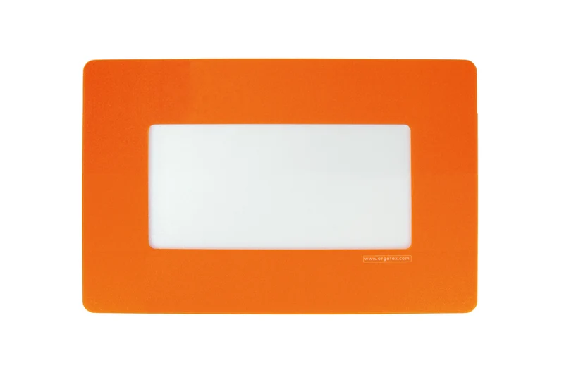 LongLife Klarsicht - Bodenmarkierung Bodenfenster, selbstklebend 1/3 DIN A4, Orange, 10 St. / Pack.