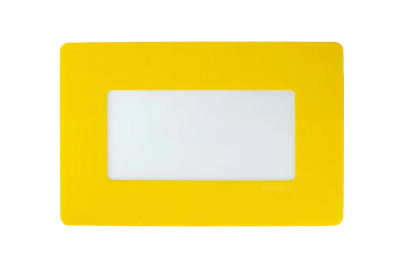 LongLife Klarsicht - Bodenmarkierung Bodenfenster, selbstklebend 1/3 DIN A4, Gelb, 10 St. / Pack.