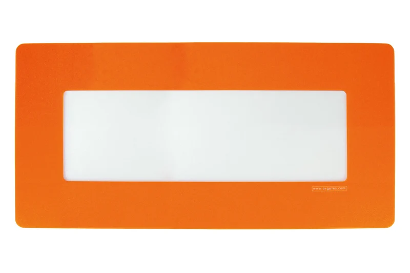 LongLife Klarsicht - Bodenmarkierung Bodenfenster, selbstklebend 1/2 DIN A4, Orange, 10 St. / Pack.