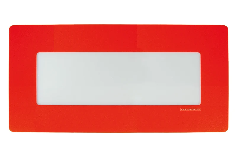 LongLife Klarsicht - Bodenmarkierung Bodenfenster, selbstklebend 1/2 DIN A4, Rot, 10 St. / Pack.